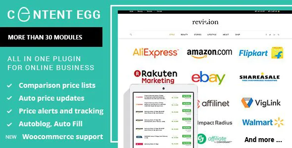 Content Egg 21.5.0 – 在 Nne 插件中, 用于关联、 价格比较、 交易站点