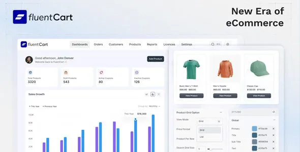 FluentCart Pro 1.6.1 – WordPress电商插件,数字产品商店方案