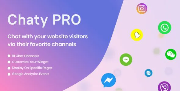 Chaty Pro 3.5.8 – WordPress 聊天插件