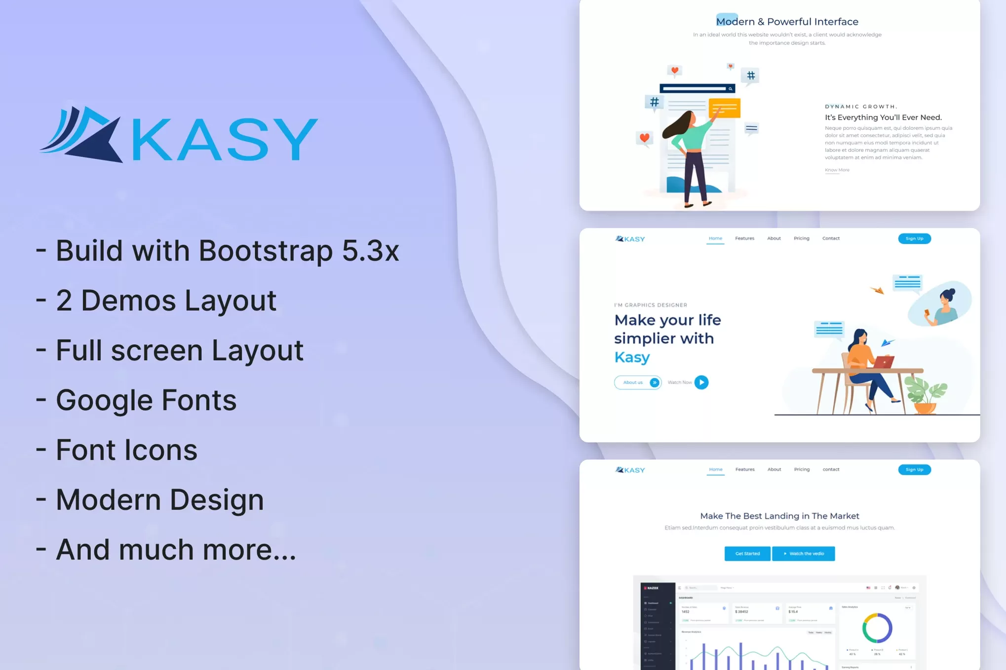 Kasy – 响应式登陆页<a href=