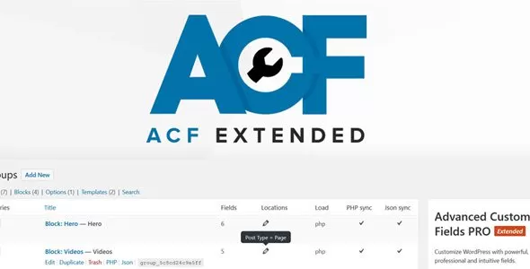 ACF Extended Pro 0.9.2 – Advanced Custom Fields增强套件