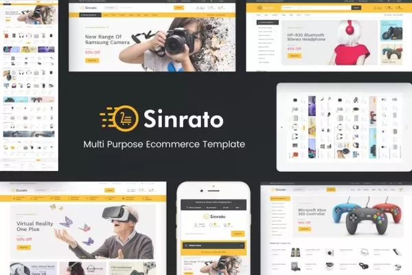 Sinrato – 电子产品PrestaShopShop主题，数码家电商城