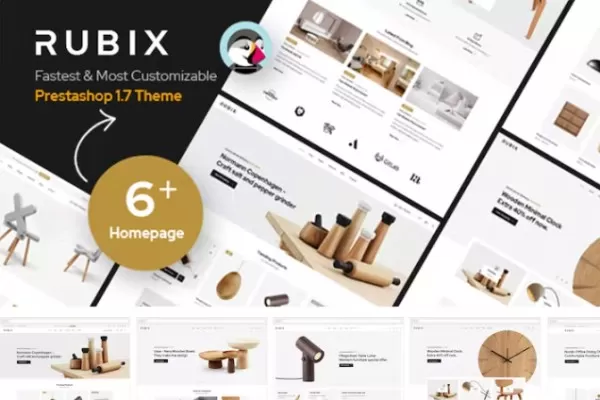 Rubix – 响应式PrestaShopShop 1.7主题，创意电商商城
