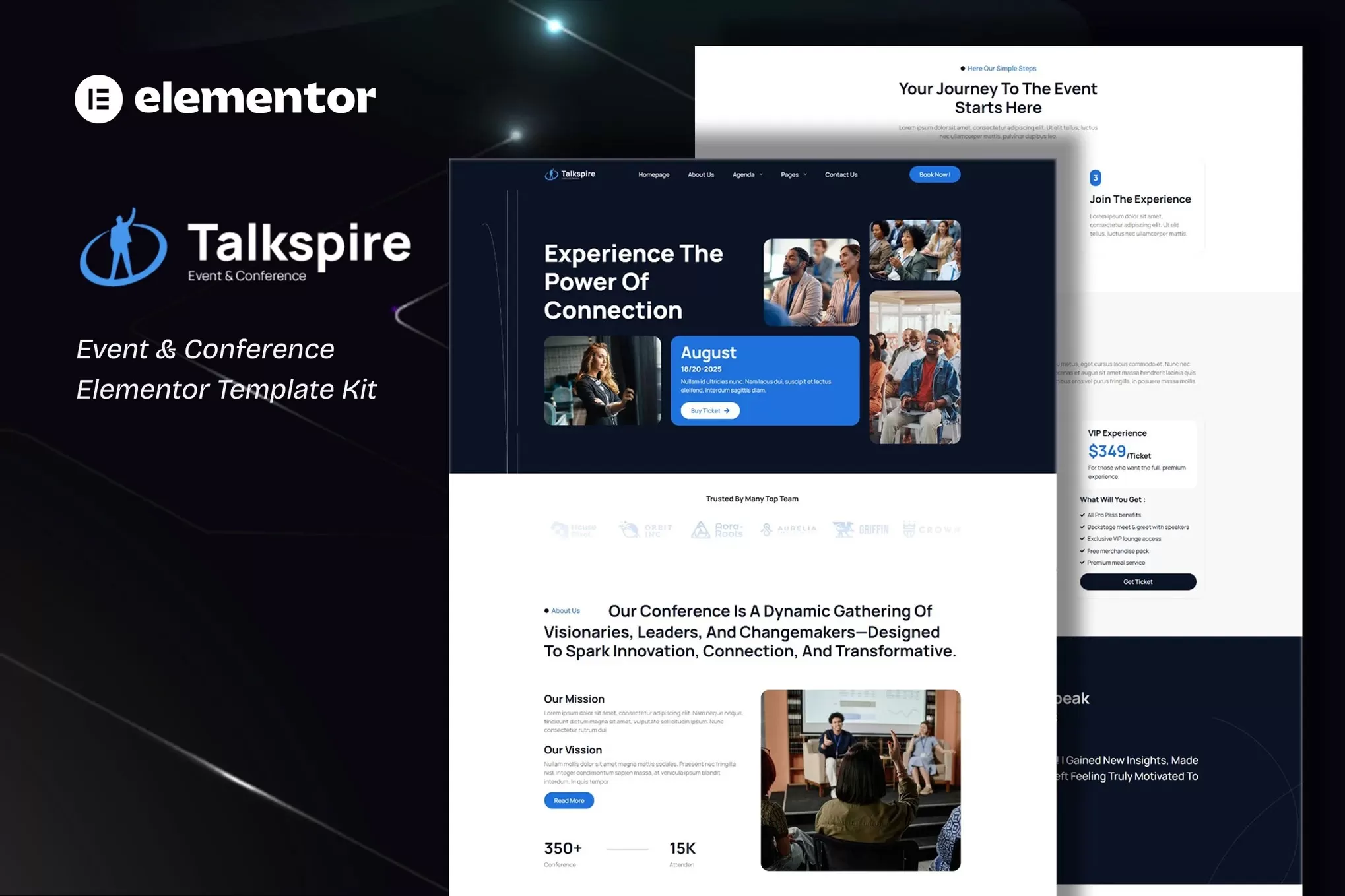 Talkspire – 活动会议Elementor模板套件,峰会论坛官网