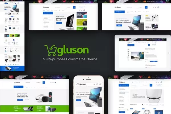 Gluson – 数字响应PrestaShopShop主题，科技电商官网