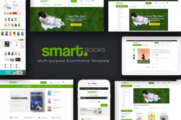 SmartBook – OpenCart主题，图书文具电商