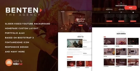 Benten 1.2 – 响应式单页作品集主题,个人简历展示