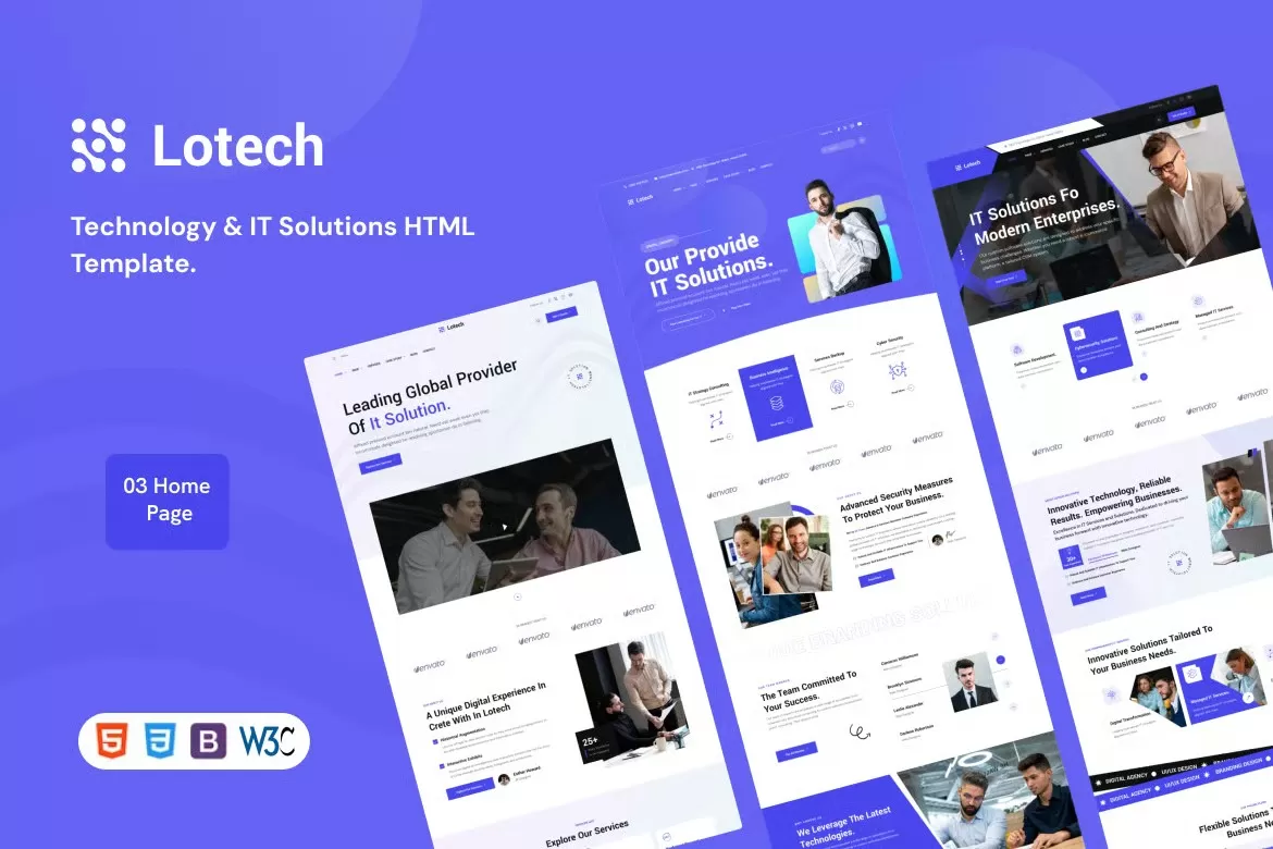 Lotech – 技术IT HTML模板，科技公司官网