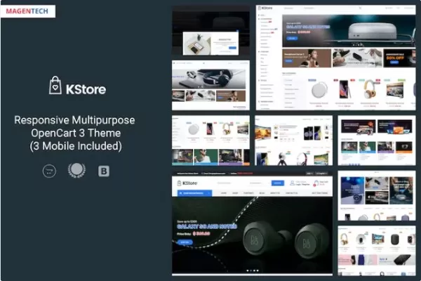 KStore – 高科技OpenCart 3主题，数码电子商城
