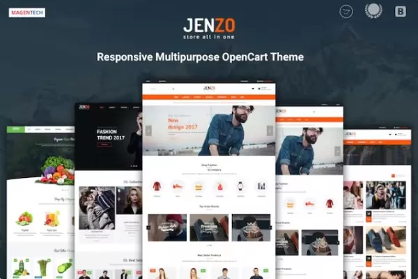 Jenzo – 拖放多用途OpenCart 3主题，可视化电商