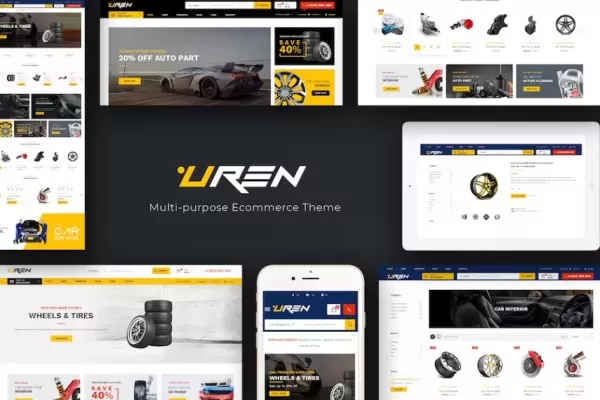 Uren – 汽车配件OpenCart主题，汽配维修商城