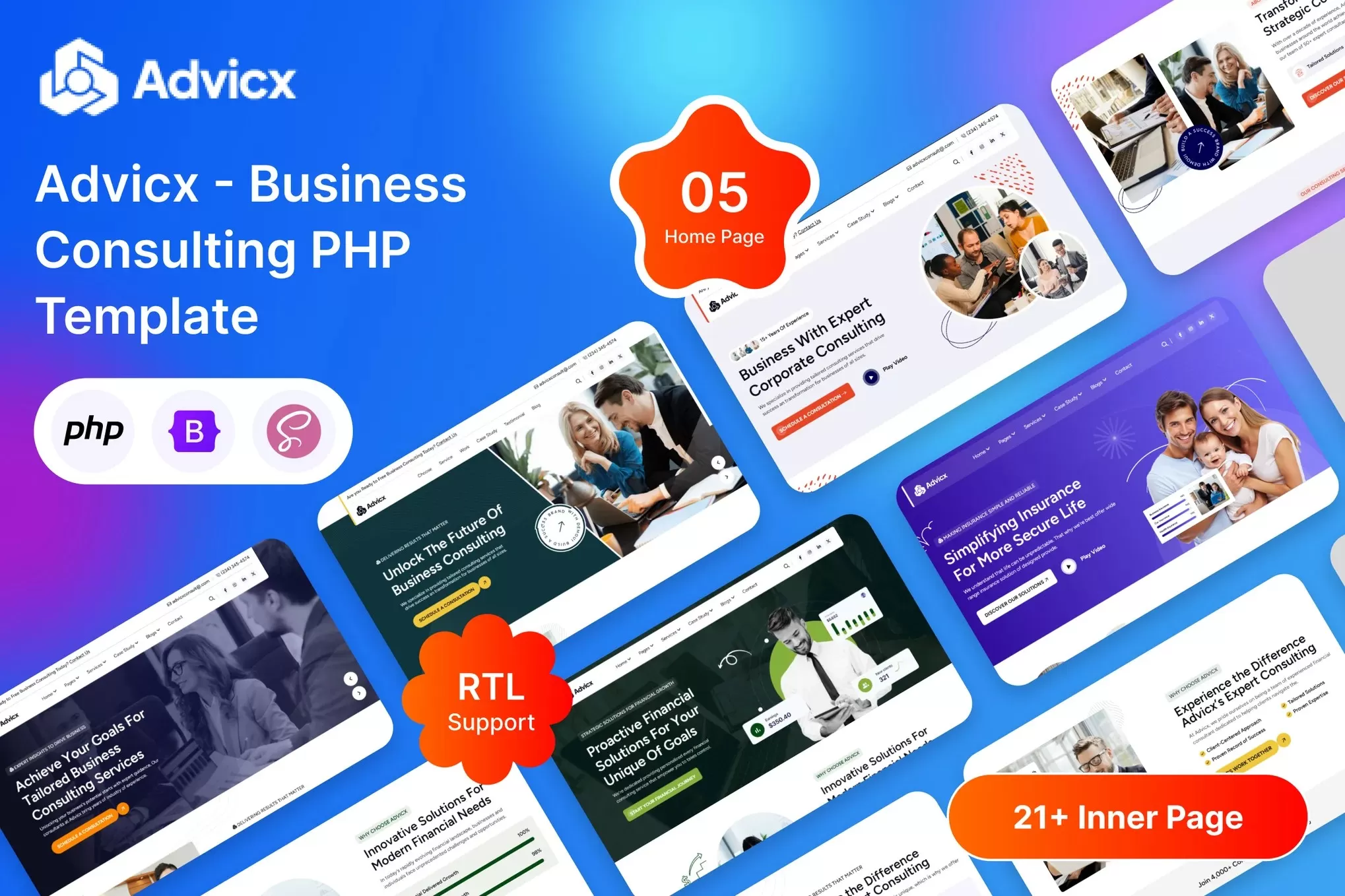 Advicx – 商业咨询PHP模板，企业顾问官网