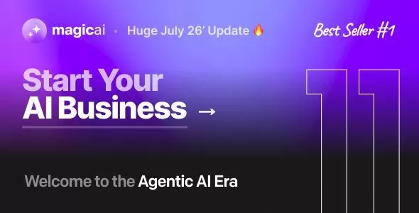 MagicAI 11.00 + 扩展 – 一体化 SaaS 平台，支持 AI 文本、图片和内容生成 – WordPres