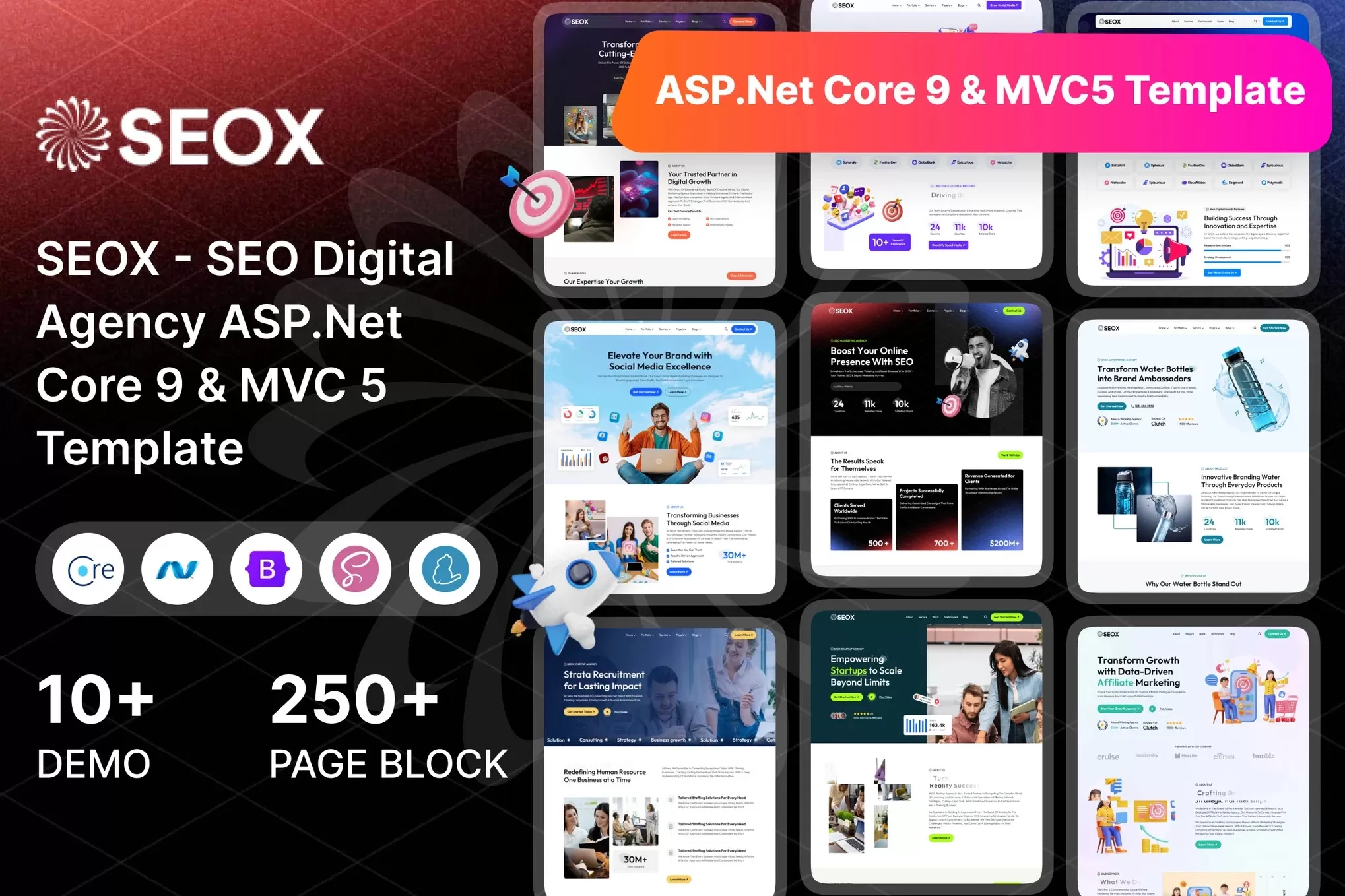 SEOX – ASP.NET SEO数字营销模板,网络推广官网