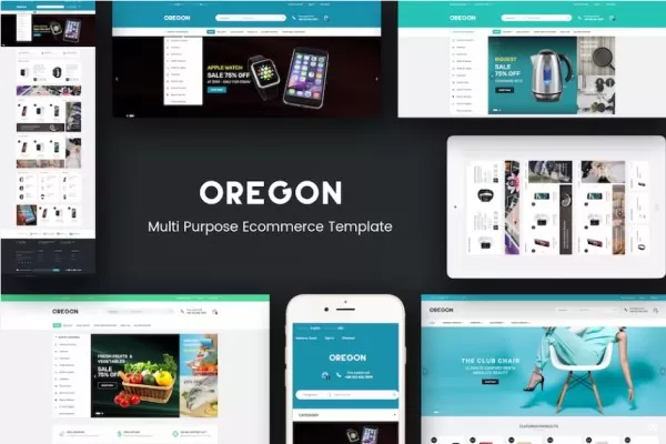 Oregon – 响应式Magento主题,多用途电商商城