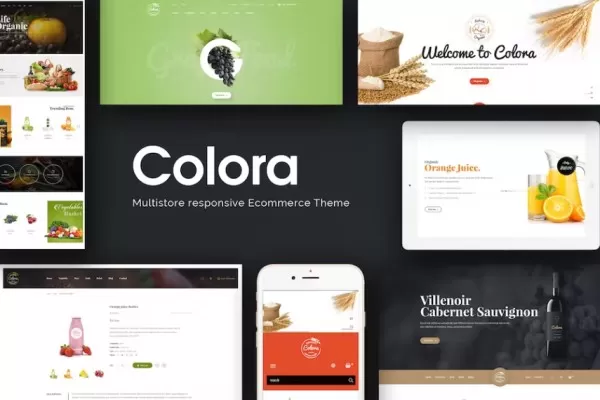 Colora – 有机响应式Magento主题,天然食品电商