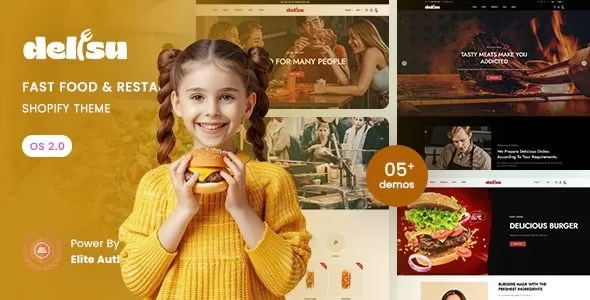 Delisu – 快餐餐厅Shopify 2.0主题，餐饮美食电商