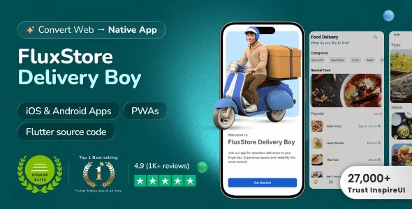 FluxStore Delivery Boy 6.3.0 – WooCommerce配送员Flutter App – W