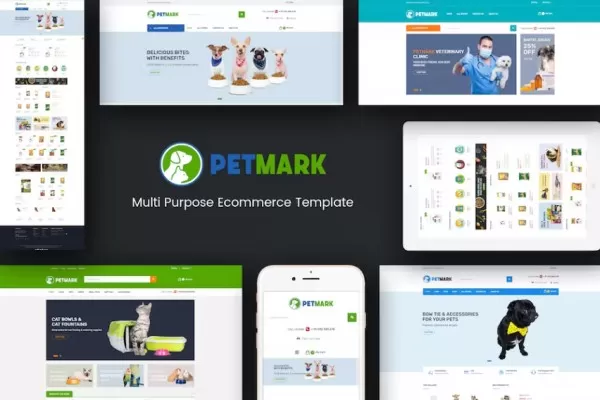 PetMark – 宠物护理Magento 2主题,宠物用品电商