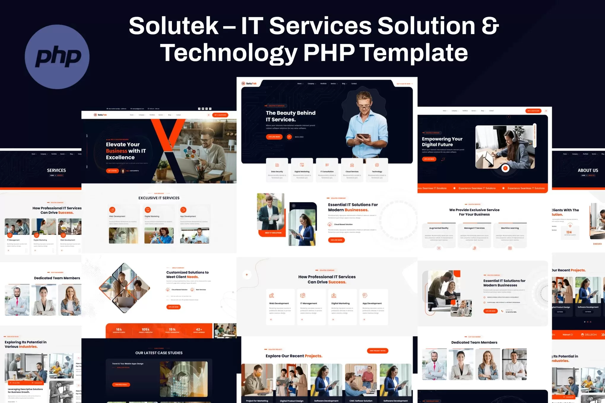 Solutek – IT服务PHP模板,技术咨询公司官网