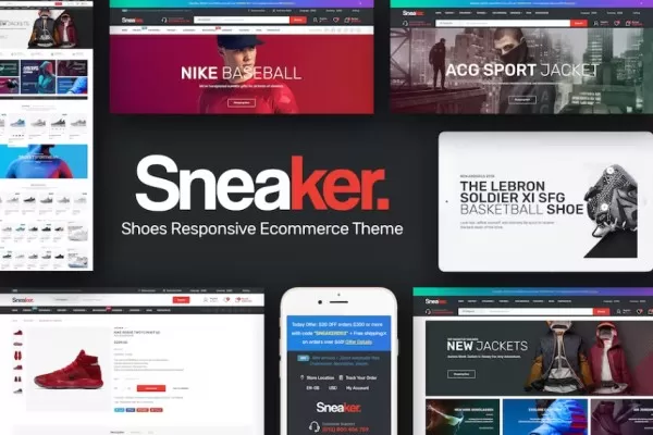 Sneaker – 鞋子响应式Magento主题,潮流鞋类电商