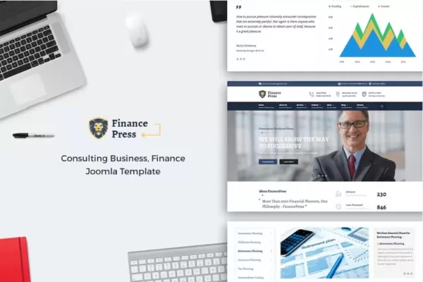 财经出版社 – 咨询业务Joomla主题,顾问公司官网